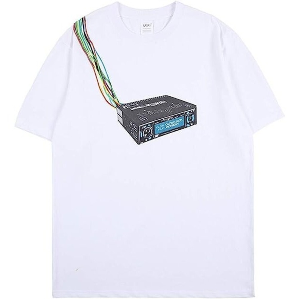 NAGRI‎ Jackboys Rapper Album T-Shirt Hip Hop Graphic Letter Printed  Unisex (XL)